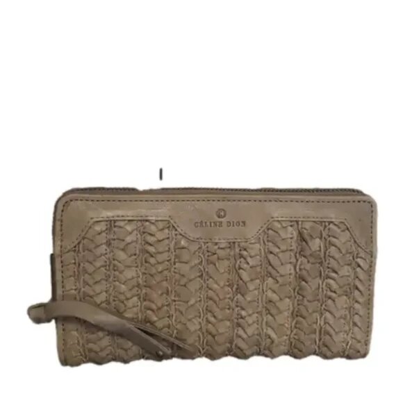 Celine Dion  Medley Braided Leather Wallet  LWL - Picture 1 of 4